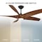 Modern Forms Fans Zephyr Indoor or Outdoor Smart Ceiling Fan 2700-3000-4000-5000K LED in Matte Black/Distressed Koa FR-W2401-62L-MB/DK - alternate 5